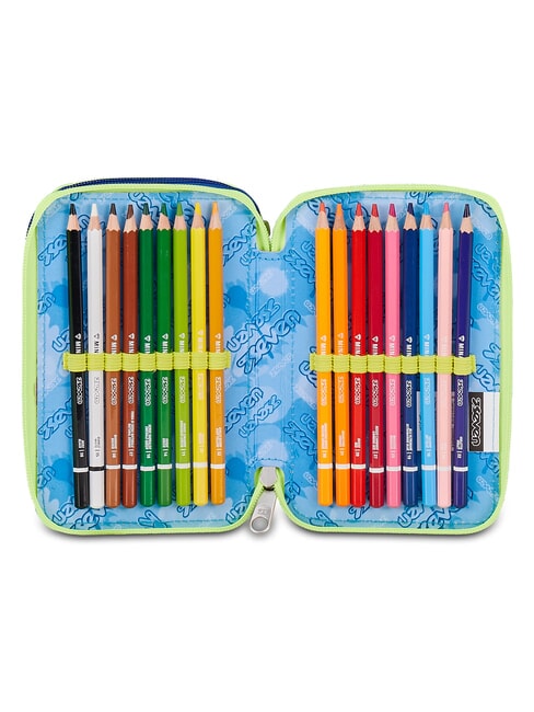 BLU FUSION Federm&auml;ppchen mit Schulset fluoreszierendes T&uuml;rkis - Etuis und Zubeh&ouml;r