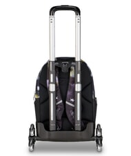 SEVEN GOLDEN PAINT Dreifach-Rollen-Trolley-Rucksack Stahlgrau - Rucks&auml;cke mit Trolleyfunktion - 2