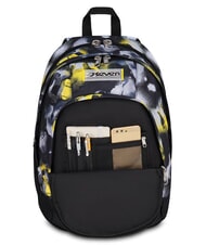 SEVEN GOLDEN PAINT Dreifach-Rollen-Trolley-Rucksack Stahlgrau - Rucks&auml;cke mit Trolleyfunktion - 6
