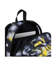 SEVEN GOLDEN PAINT Dreifach-Rollen-Trolley-Rucksack Stahlgrau - Rucks&auml;cke mit Trolleyfunktion - 7