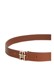 TOMMY HILFIGER TH LOGO Lederg&uuml;rtel Cognac - G&uuml;rtel - 3