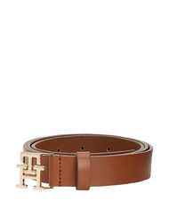 TOMMY HILFIGER TH LOGO Lederg&uuml;rtel Cognac - G&uuml;rtel - 2