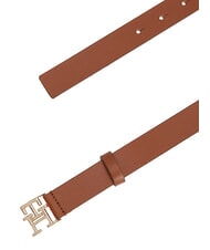 TOMMY HILFIGER TH LOGO Lederg&uuml;rtel Cognac - G&uuml;rtel - 4