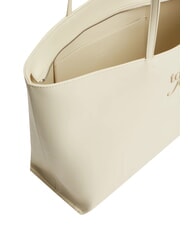 TOMMY HILFIGER TJW MUST XL-Schultertasche mit gepr&auml;gtem Logo Hafennebel - Damentaschen - 4
