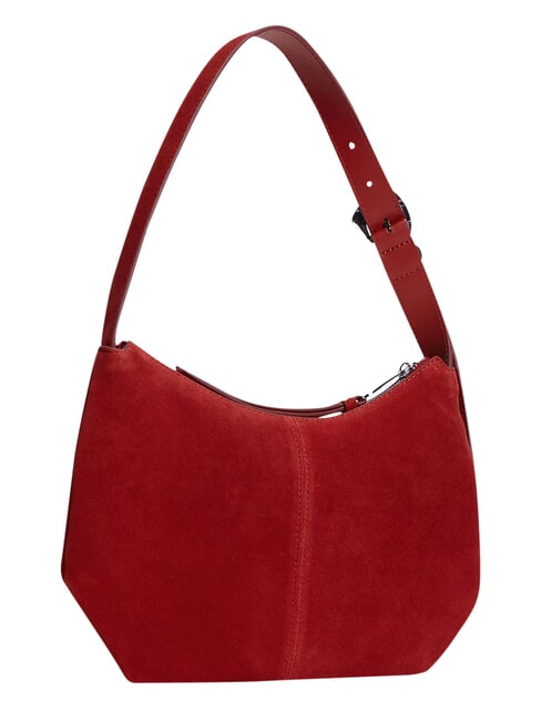 TJW SLOUCHY Schultertasche aus Wildleder Arizona Red - Damentaschen