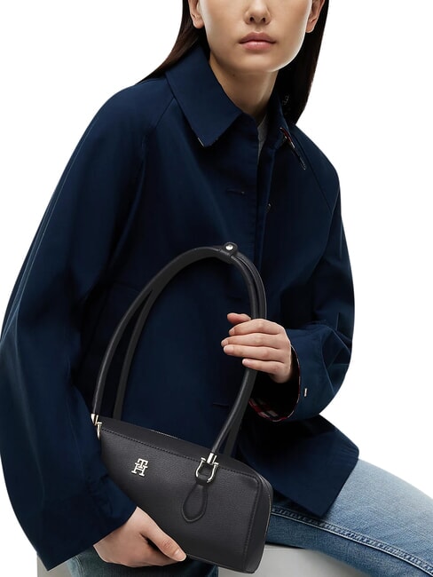 TH GRACE Schultertasche, genarbt Schwarz - Damentaschen