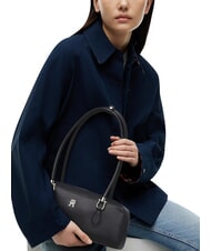 TOMMY HILFIGER TH GRACE Schultertasche, genarbt Schwarz - Damentaschen - 2
