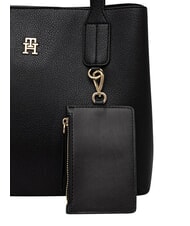 TOMMY HILFIGER TH ICON Handtasche mit Schulterriemen Schwarz - Damentaschen - 4