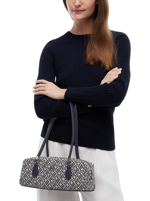 TH GRACE Schultertasche, Koffertasche blau mono - Damentaschen