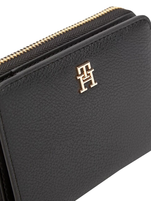 TH ICON Mittelgro&szlig;e Geldb&ouml;rse mit Rei&szlig;verschluss Schwarz - Brieftaschen Damen