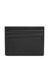 TOMMY HILFIGER TH CENTRAL Kreditkartenetui aus Leder Schwarz - Brieftaschen Herren - 2