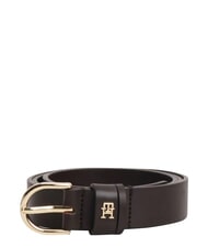 TOMMY HILFIGER ESSENTIAL EFFORTLESS Hergestellt in Italien Lederg&uuml;rtel - G&uuml;rtel
