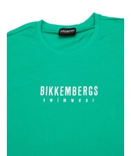 BIKKEMBERGS ICONIC Kurzarm-T-Shirt aus Baumwolle Gr&uuml;n - Herren-T-Shirts - 2