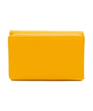 BRACCIALINI BASIC Mittelgro&szlig;e Brieftasche aus Leder Gelb - Brieftaschen Damen - 3