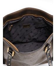 BRACCIALINI LOLA Einkaufstasche aus Leder schwarz/bronze - Damentaschen - 4