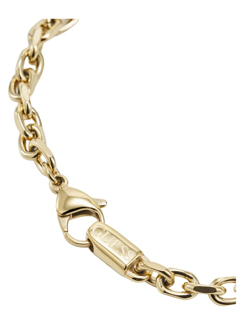 X PLATE Armband aus poliertem Stahl gelbes Gold - Herrenarmb&auml;nder
