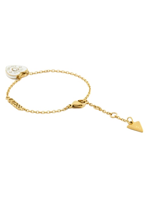 AMORE Stahlarmband Gelbgold/Wei&szlig; - Armb&auml;nder