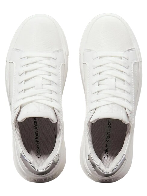 CHUNKY Ledersneakers Wei&szlig; - Damenschuhe