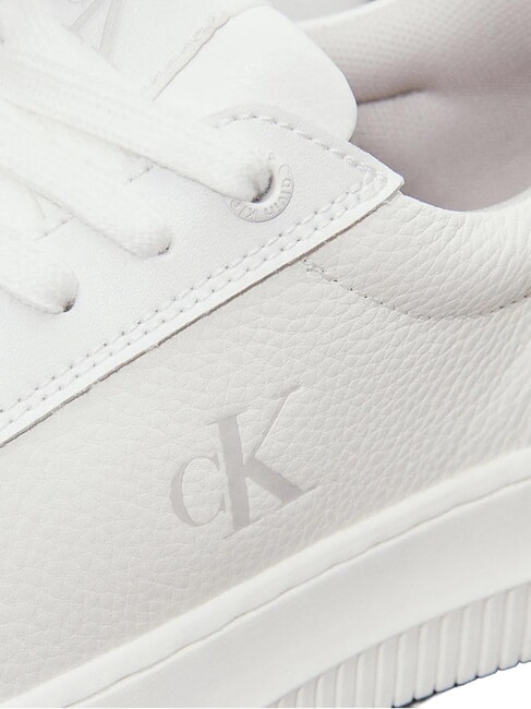 CHUNKY Ledersneakers Wei&szlig; - Damenschuhe