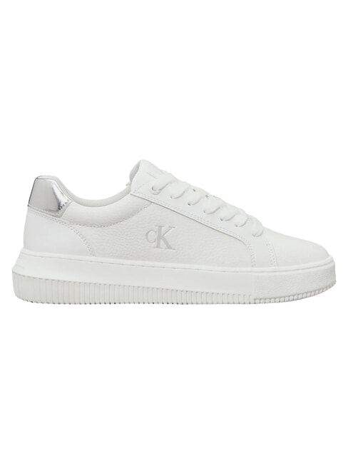CHUNKY Ledersneakers Wei&szlig; - Damenschuhe