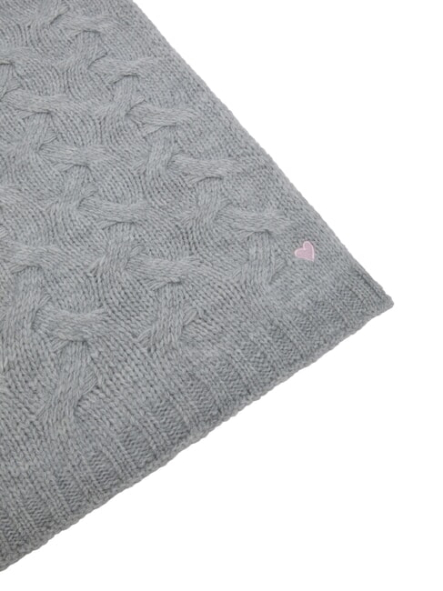 COLD WEATHER Schal mit gesticktem Logo grau - Schals