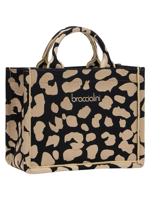 WINTER S Handtasche, Doppelgriff Leopard - Damentaschen