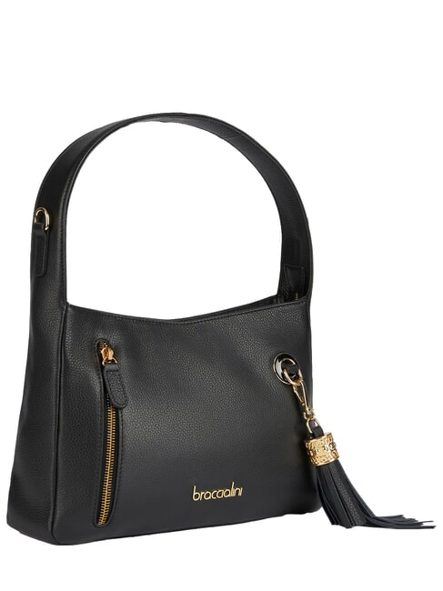 MARGOT M Schultertasche mit Schultergurt Schwarz - Damentaschen