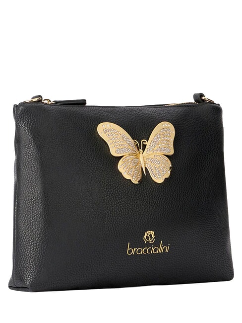 BETH JEWELS Clutch-Tasche mit Schulterriemen Schwarz - Damentaschen
