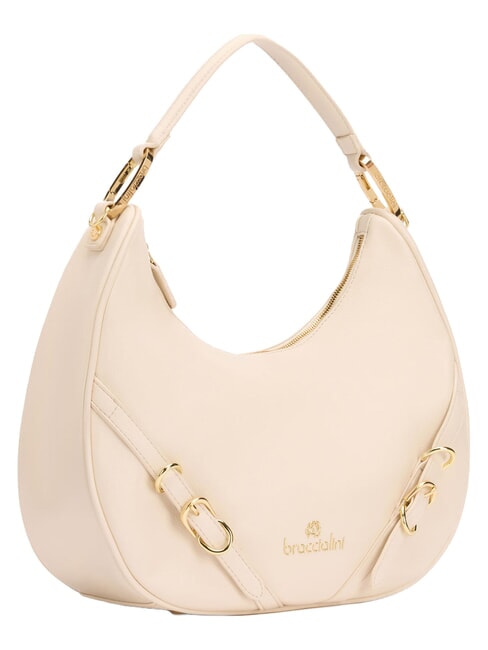 GISELLE M Schultertasche mit Schultergurt Beige - Damentaschen