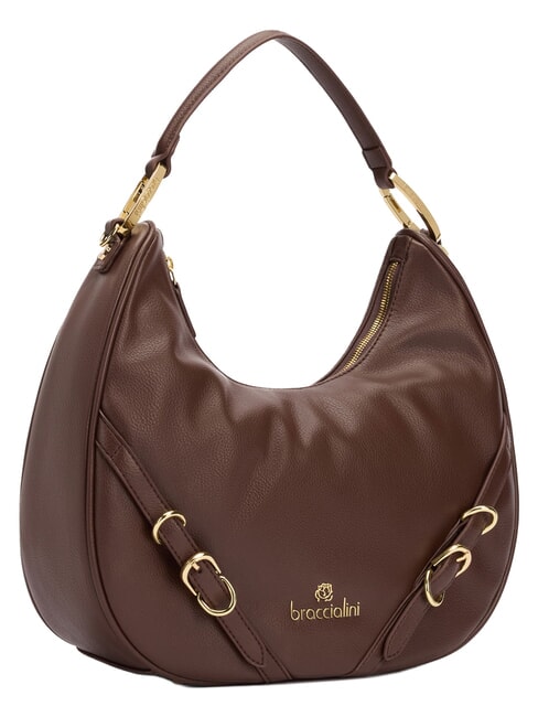 GISELLE M Schultertasche mit Schultergurt braun - Damentaschen