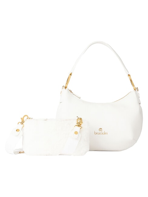 BETH M Schultertasche mit Schultergurt Wei&szlig; - Damentaschen