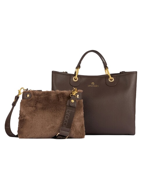 BETH L Handtasche mit Doppelgriff braun - Damentaschen