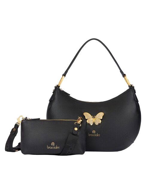 BETH JEWELS L Schultertasche mit Schultergurt Schwarz - Damentaschen