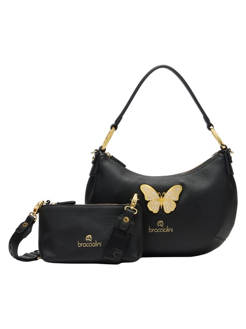 BETH JEWELS M Halbmondf&ouml;rmige Schultertasche Schwarz - Damentaschen