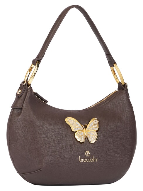 BETH JEWELS M Halbmondf&ouml;rmige Schultertasche braun - Damentaschen