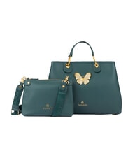 BRACCIALINI BETH JEWELS L Handtasche mit zwei Henkeln und Schulterriemen Gr&uuml;n - Damentaschen - 3