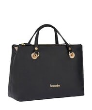 BRACCIALINI NORA Lederhandtasche mit Schultergurt Schwarz - Damentaschen - 2