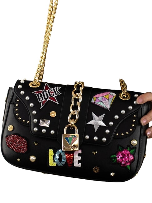 ROCK S Schultertasche Schwarz - Damentaschen