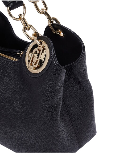 FAIZA Handtasche mit Schulterriemen schwarz/messinggold - Damentaschen
