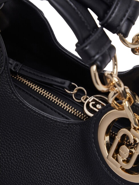 FAIZA Handtasche mit Schulterriemen schwarz/messinggold - Damentaschen