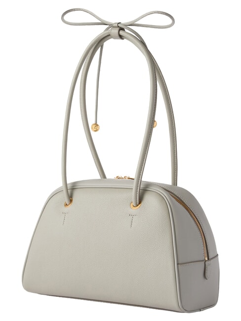POPPY Schultertasche, Leder Steingrau - Damentaschen