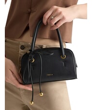 FURLA POPPY Mini-Handtasche mit Schulterriemen Schwarz - Damentaschen - 6