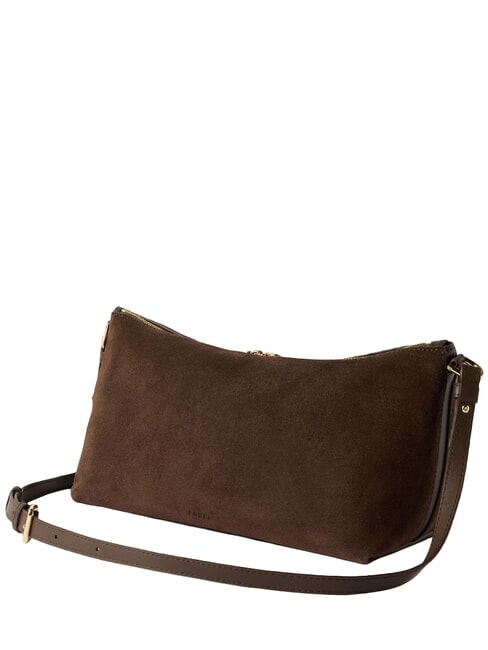 DEBBY Schultertasche, Leder Espressot&ouml;ne - Damentaschen