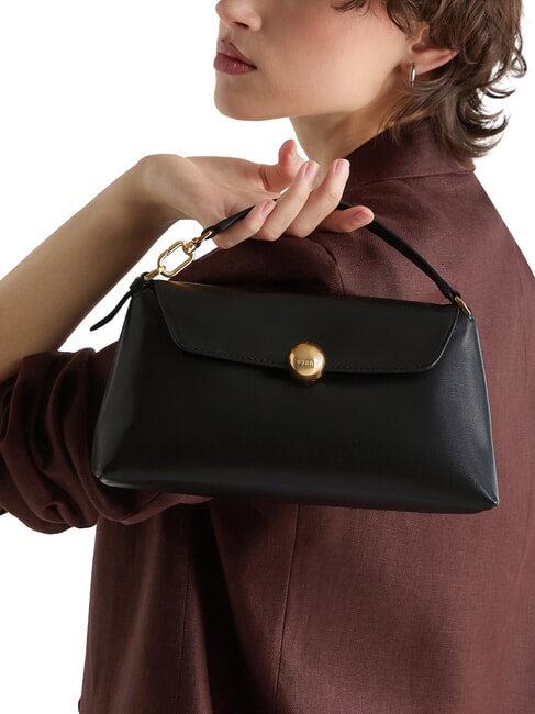 SFERA SOFT Lederhandtasche mit Schulterriemen Schwarz - Damentaschen