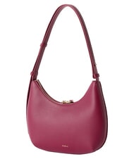 FURLA GOCCIA Umh&auml;ngetasche aus geh&auml;mmertem Leder Rhododendron - Damentaschen - 3