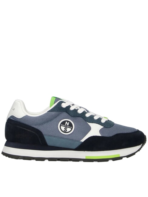 ROUTE Turnschuhe Marineblau-Limette - Herrenschuhe
