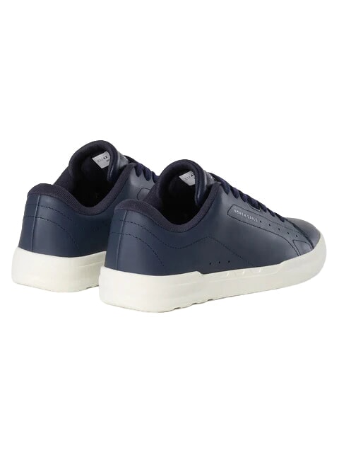FENDER PLAIN Ledersneakers Marine - Herrenschuhe