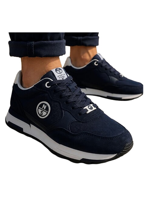 ROUTE Turnschuhe Marineblau-Wei&szlig; - Herrenschuhe