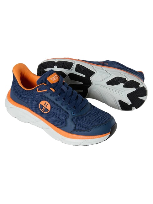 KEEL PRO CHROME Turnschuhe DK Denim-Orangen-Pulverwasser - Damenschuhe