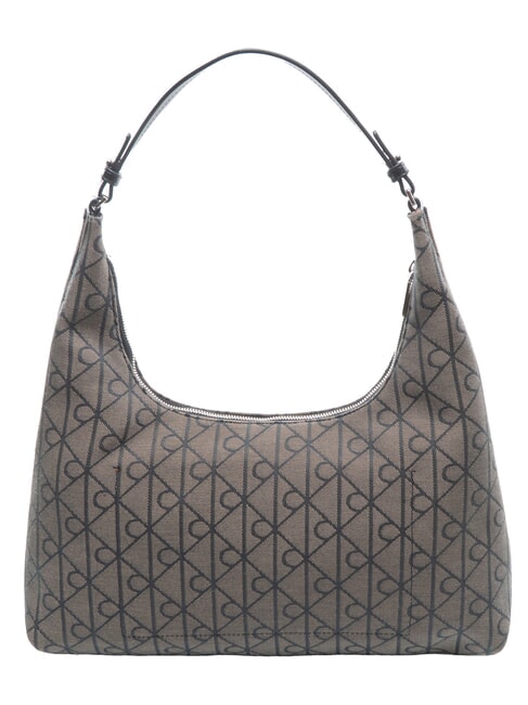 EMBLEM JAQUARD Die Schultertasche Lotus Beige/Schwarz AOP JQD - Damentaschen